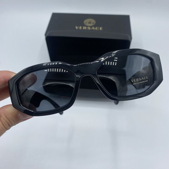 Versace VE4361 Biggie Sunglasses Medusa Head Unisex Black Brand New W Case Boxed - Picture 5 of 16